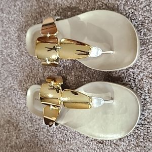 Bandolino gold sandals